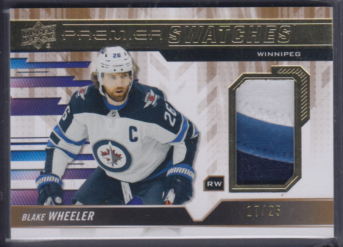 BLAKE WHEELER, 2019 Upper Deck Premier Swatches Patch /25 #PS-BW