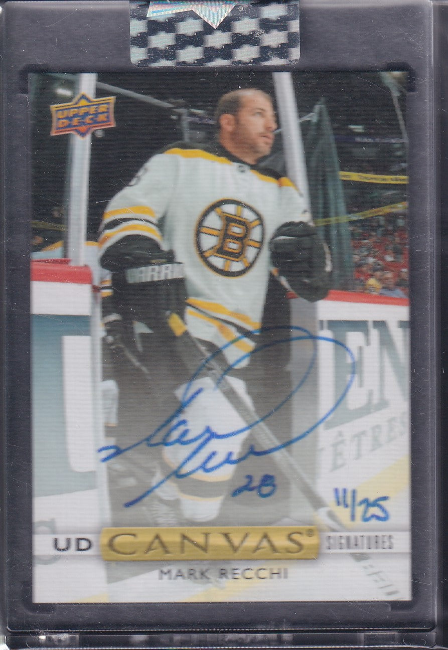 MARK RECCHI - 2019 Upper Deck Clear Cut Canvas Auto #CS-MR, /25