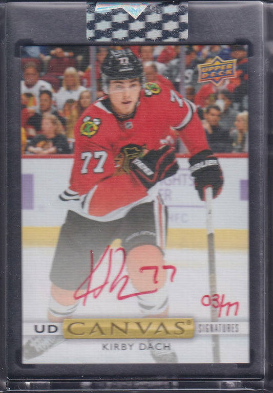 KIRBY DACH - 2019 Upper Deck Clear Cut UD Canvas Auto #CS-KD, /77