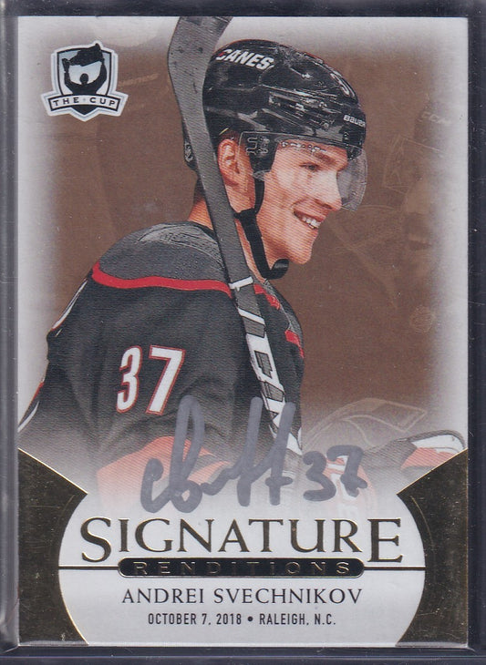 ANDREI SVECHNIKOV - 2018 The Cup Signature Renditions Auto Rookie #SR-AS