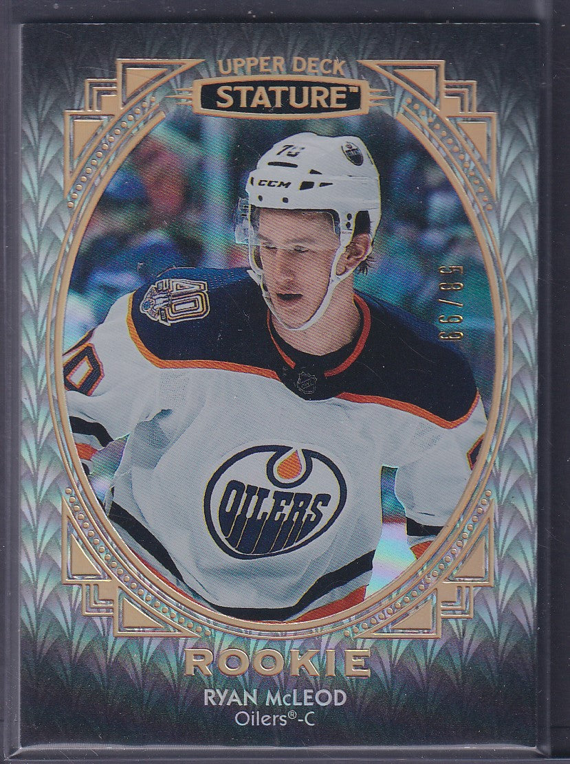 RYAN MCLEOD - 2020 Upper Deck Stature Rookie #181, /99