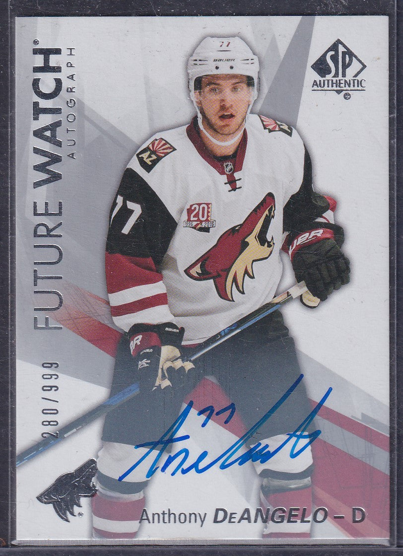 ANTHONY DEANGELO - 2016 SP Authentic Future Watch Auto #172, /999