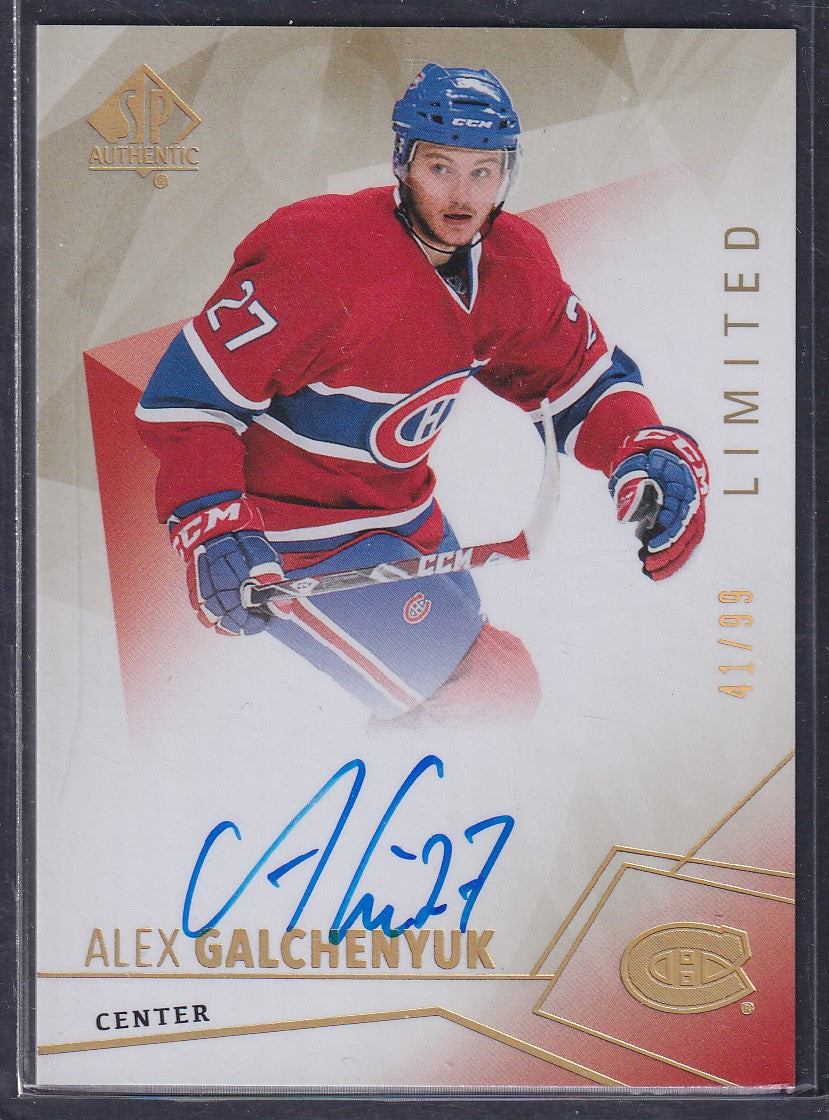ALEX GALCHENYUK - 2015 SP Authentic Limited Auto #24, /99