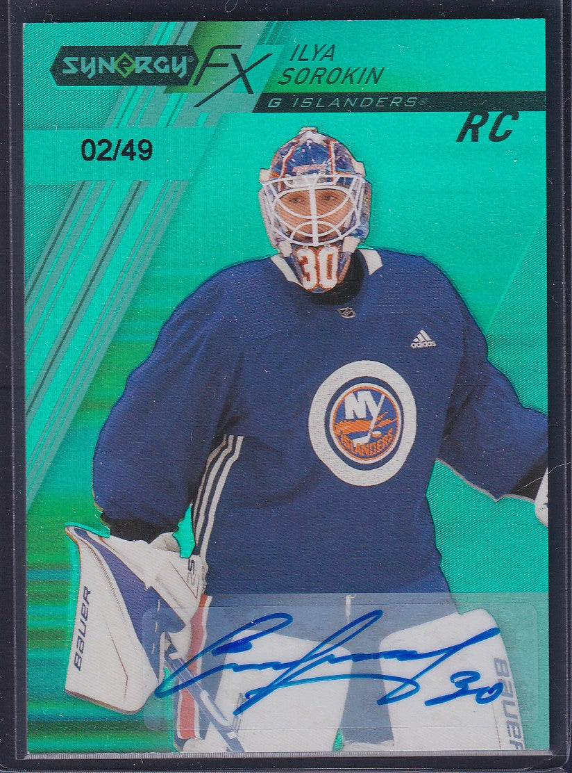 ILYA SOROKIN - 2020 Upper Deck Synergy FX Rookie Auto #FXR-IS, /49