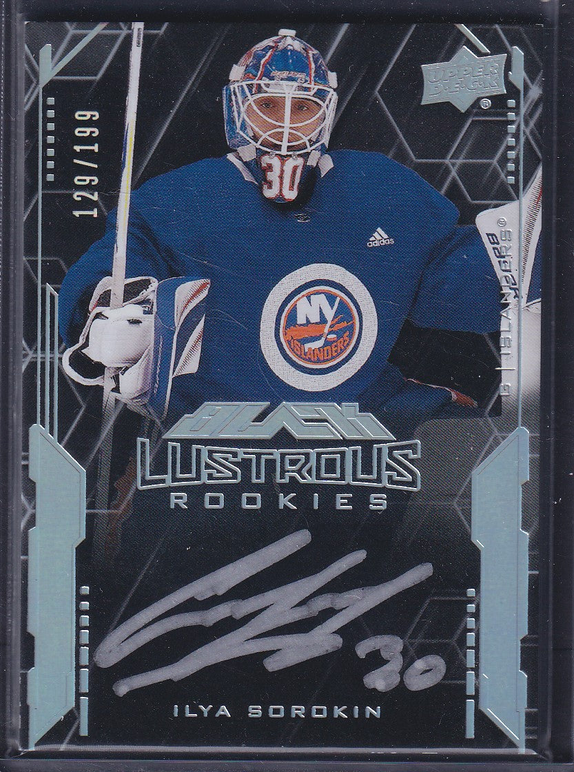 ILYA SOROKIN - 2020 Upper Deck Black Lustrous Rookies Auto #LS-IS, /199