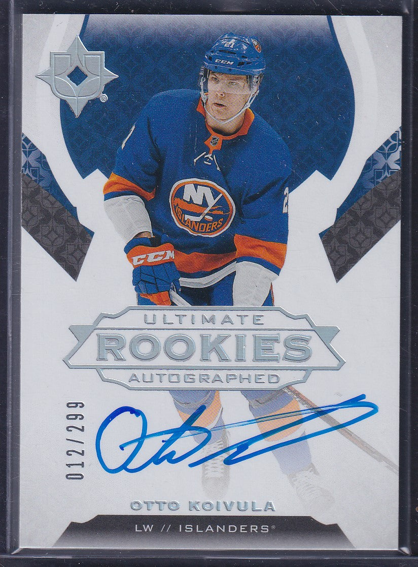 OTTO KOIVULA - 2019 Upper Deck Ultimate Rookies Auto #164, /299