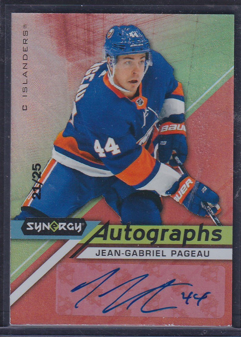 JEAN-GABRIEL PAGEAU - 2020 Upper Deck Synergy Auto #A-JP, /25