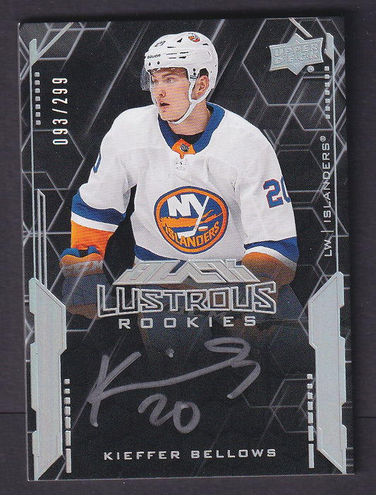 KIEFFER BELLOWS - 2020 Upper Deck Black Lustrous Rookies Auto #LS-KB, /299
