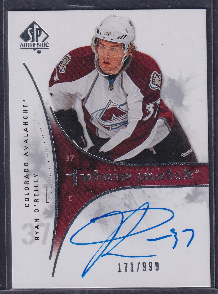 RYAN O'REILLY - 2009 SP Authentic Future Watch Auto #222, /999