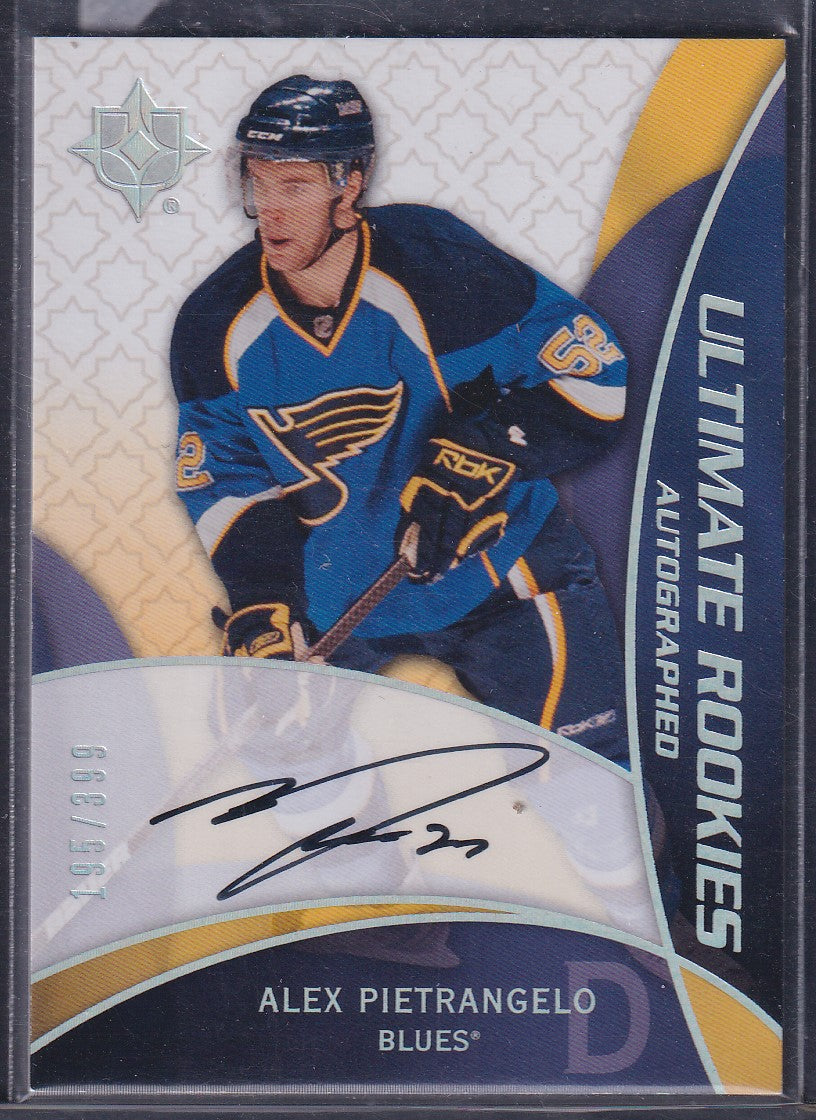 ALEX PIETRANGELO - 2008 Upper Deck Ultimate Rookies Auto #63, /399