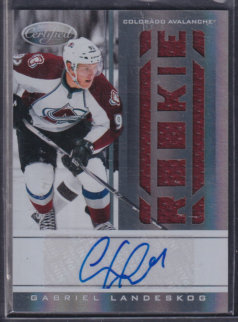 GABRIEL LANDESKOG - 2010 Panini Certified Rookie Auto Patch #222, /499