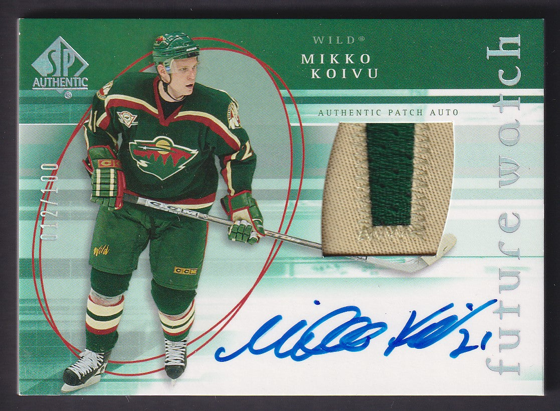 MIKKO KOIVU - 2005 SP Authentic Future Watch Auto Patch #193, /100