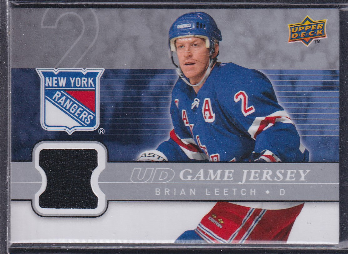 BRIAN LEETCH - 2008 Upper Deck UD Game Jersey Patch #GJ2-BL