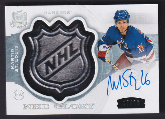 MARTIN ST. LOUIS - 2014 The Cup NHL Glory Auto SHIELD #G-ST, /10