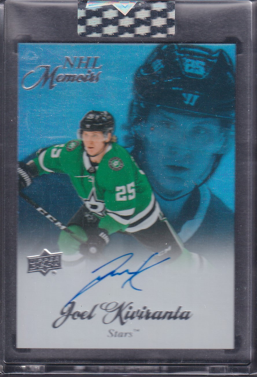 JOEL KIVIRANTA - 2020 Upper Deck Clear Cut NHL Memoirs Auto #M-JK