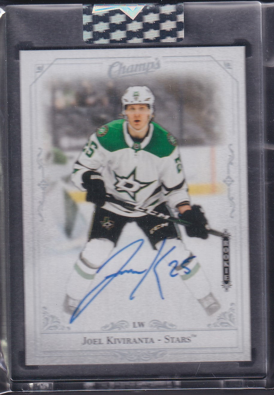 JOEL KIVIRANTA - 2020 Upper Deck Clear Cut Champs Rookie Auto #C-JK