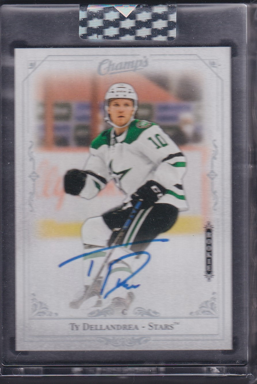 TY DELLANDREA - 2020 Upper Deck Clear Cut Champs Rookie Auto #C-TD