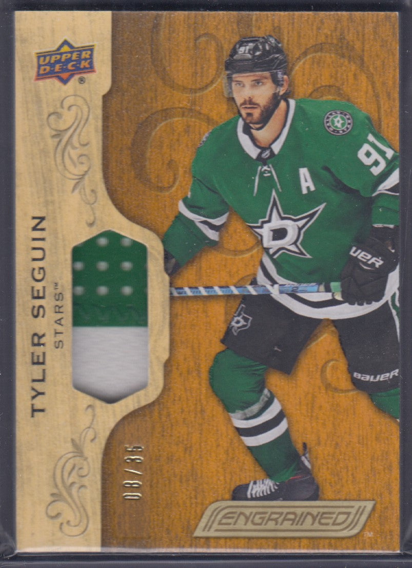 TYLER SEGUIN, 2018 Upper Deck Engrained Patch /35 #22