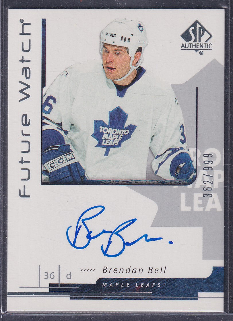 BRENDAN BELL - 2006 SP Authentic Future Watch Auto #207, /999