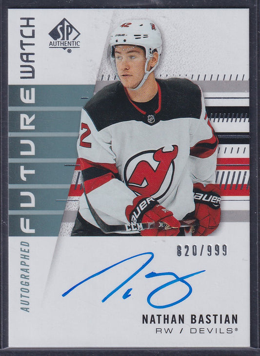 NATHAN BASTIAN - 2019 SP Authentic Future Watch Auto #165, /999