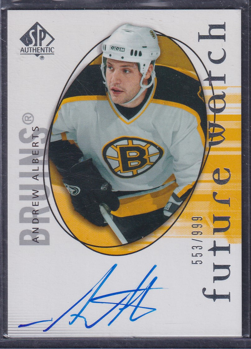 ANDREW ALBERTS - 2005 SP Authentic Future Watch Auto #136, /999