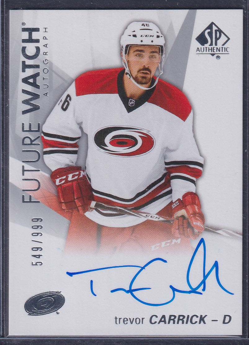 TREVOR CARRICK - 2016 SP Authentic Future Watch Auto #130, /999