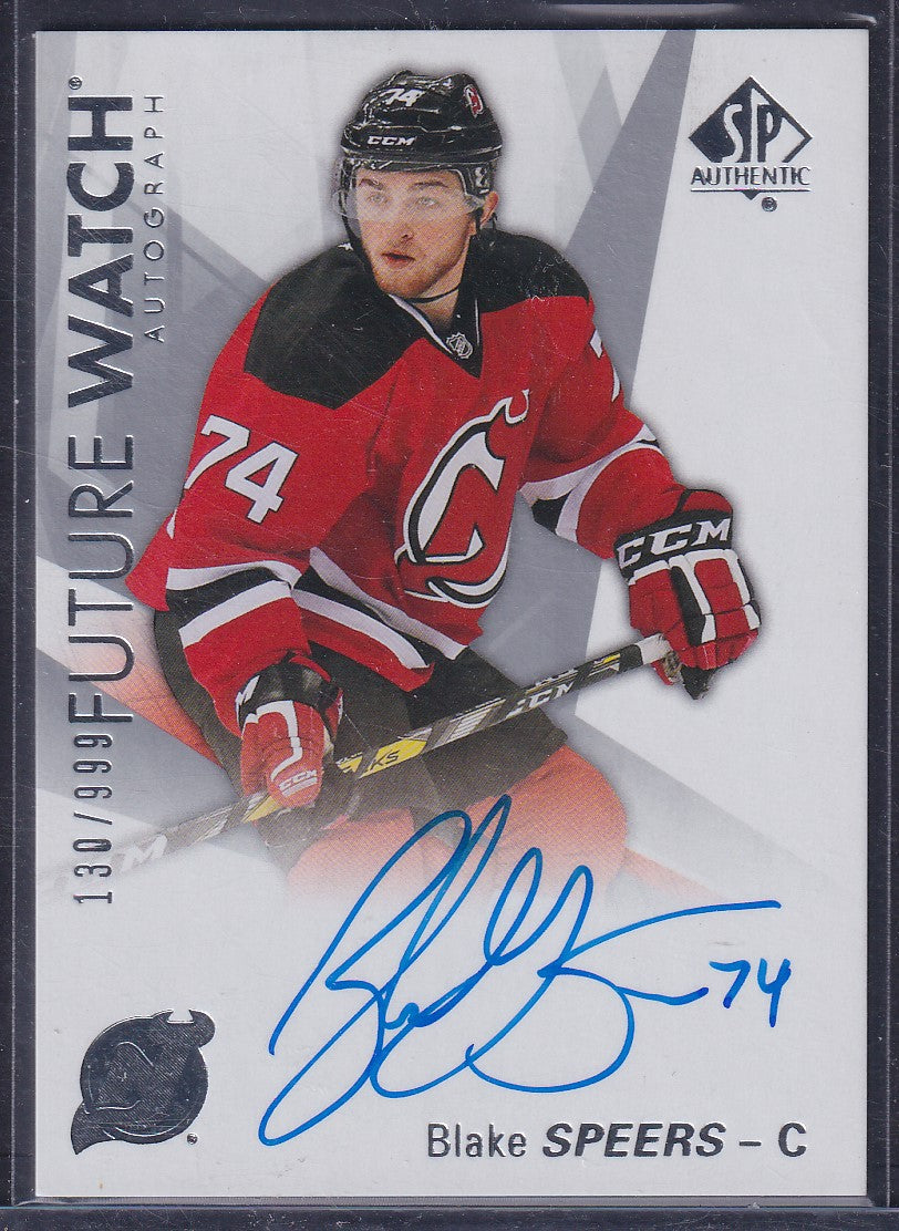 BLAKE SPEERS - 2016 SP Authentic Future Watch Auto #190, /999