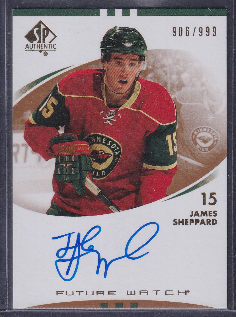 JAMES SHEPPARD - 2007 SP Authentic Future Watch Auto #222, /999