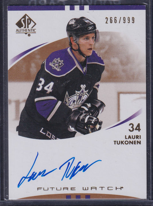 LAURI TUKONEN - 2007 SP Authentic Future Watch Auto #220, /999