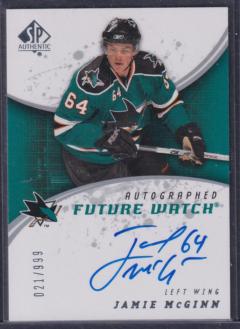 JAMIE MCGINN - 2008 SP Authentic Future Watch Auto #226, /999