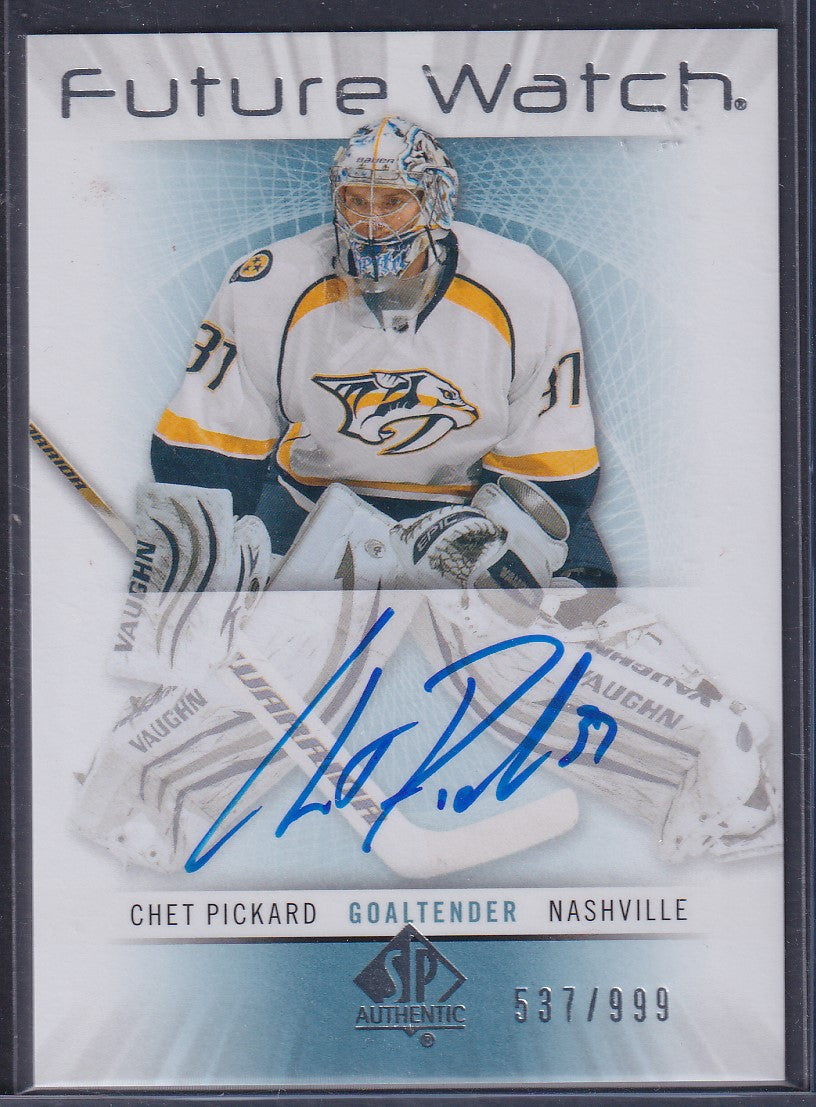 CHET PICKARD - 2012 SP Authentic Future Watch Auto #225, /999