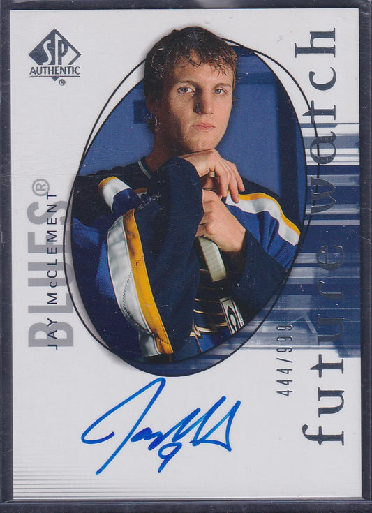 JAY MCCLEMENT - 2005 SP Authentic Future Watch Auto #185, /999