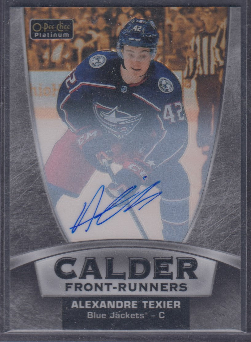ALEXANDRE TEXIER, 2019 O-Pee-Chee Platinum Calder Front-Runners Auto #CF-8