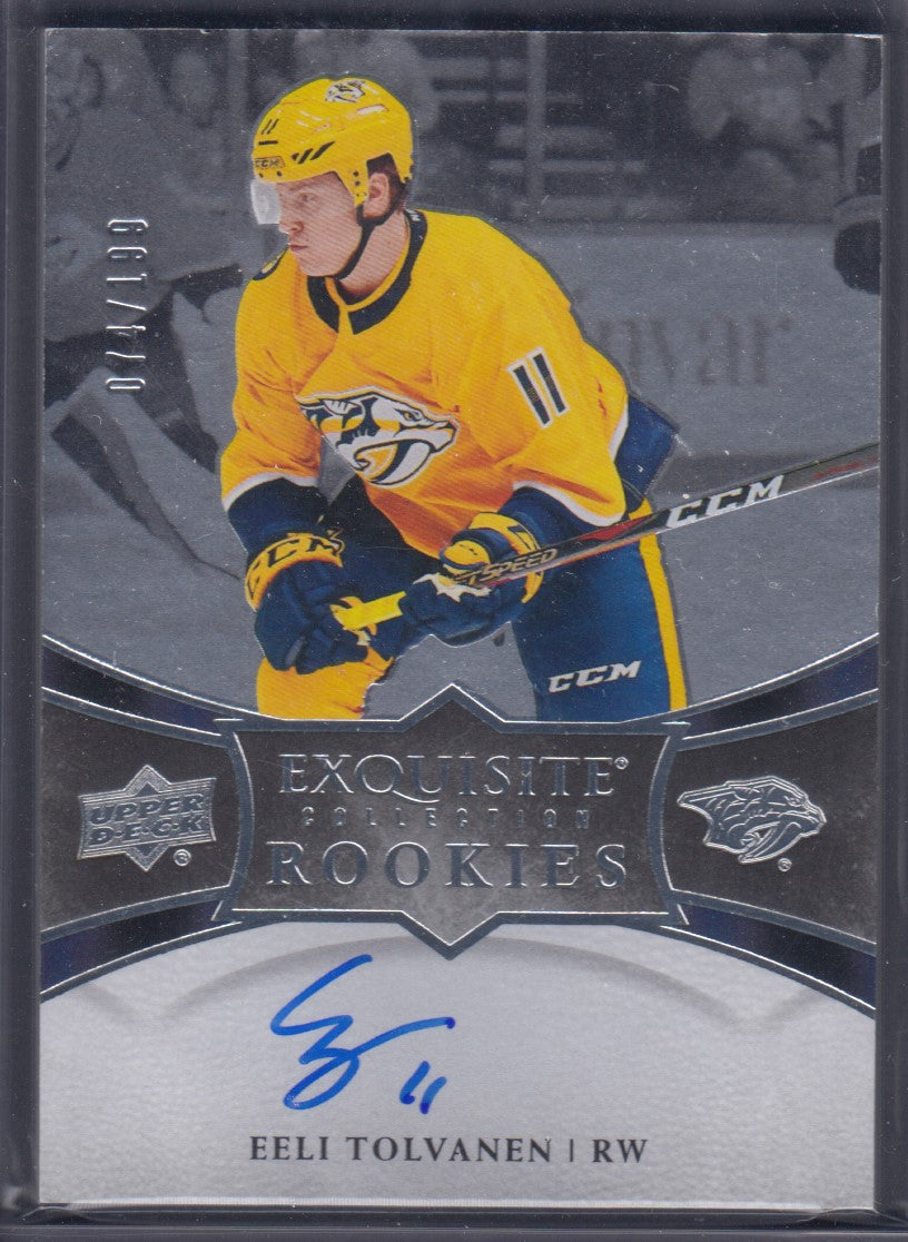 EELI TOLVANEN, 2018 Exquisite Collection Rookies Auto #R25, /199