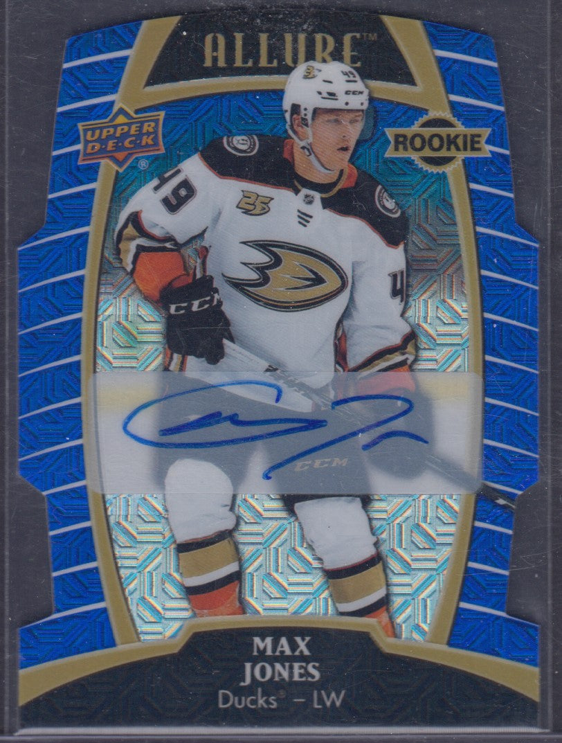 MAX JONES, 2019 Upper Deck Allure Blue Line Auto #72, /35