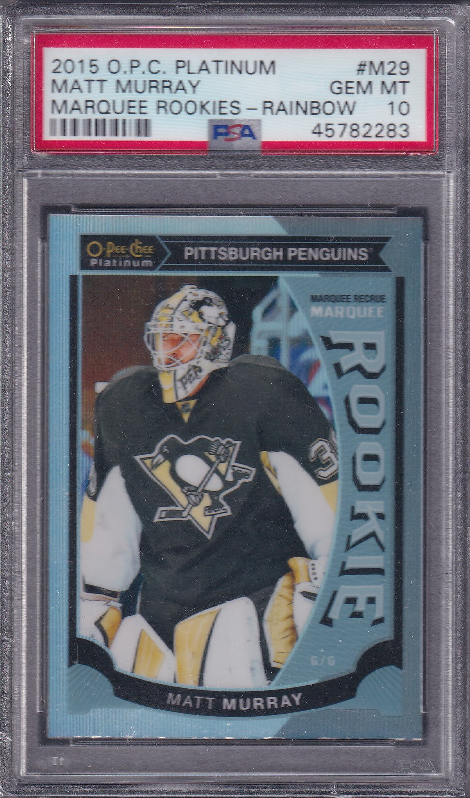 MATT MURRAY, 2015 O-Pee-Chee Platinum Marquee Rookies Rainbow #M29, PSA 10
