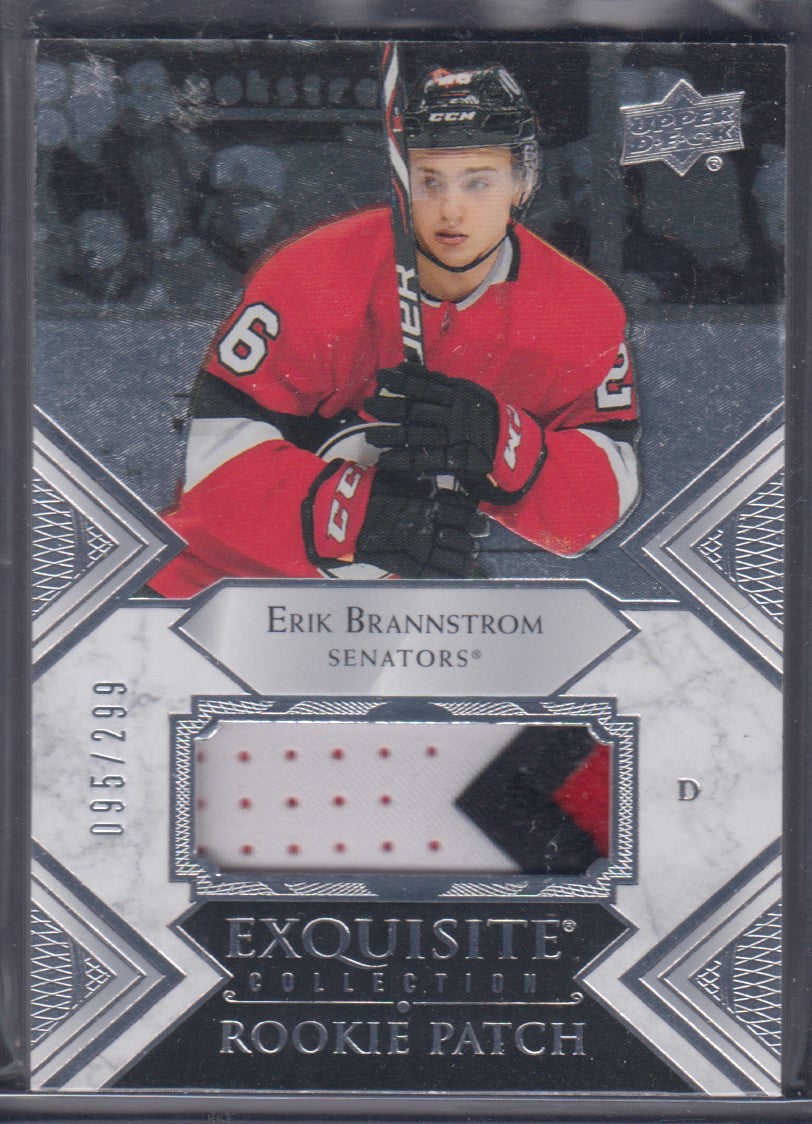 ERIK BRANNSTROM, 2019 Exquisite Collection Rookie Patch #RP-EB, /299