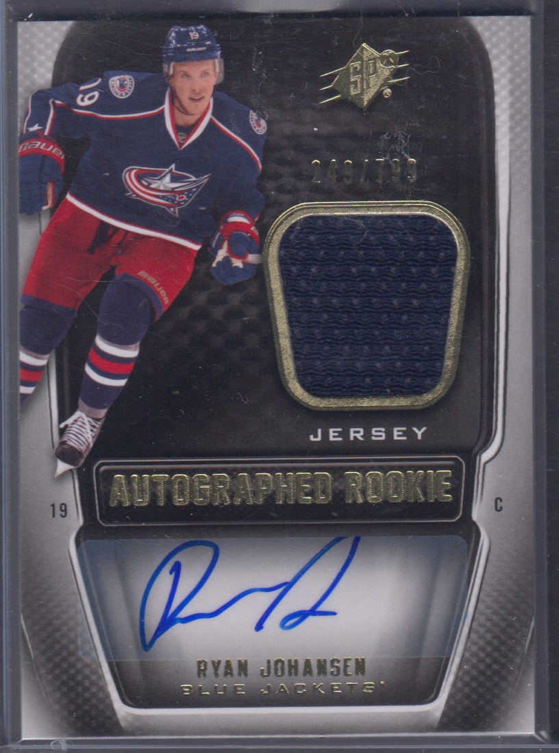 RYAN JOHANSEN, 2011 SPx Autographed Rookie Patch #198, /799