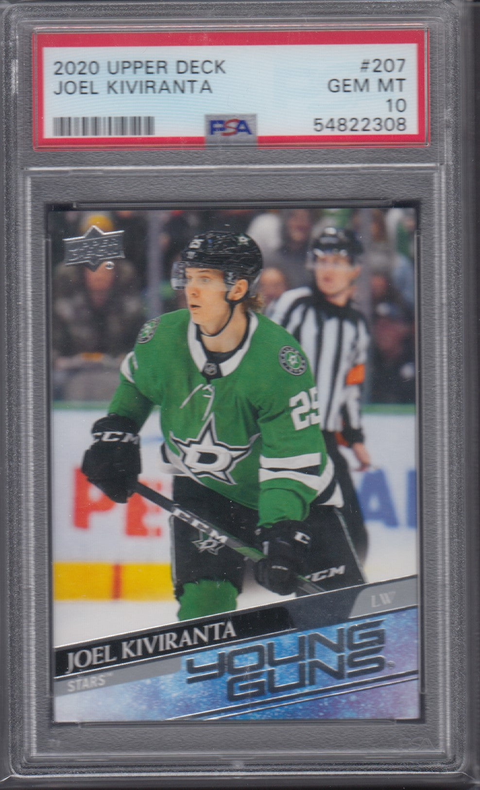 JOEL KIVIRANTA, 2020 Upper Deck Young Guns #207, PSA 10