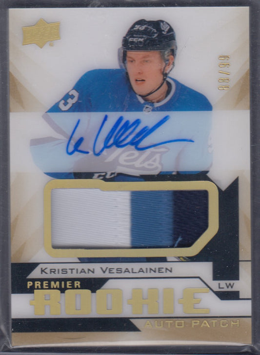 KRISTIAN VESALAINEN, 2018 Premier Rookie Auto Patch, /99