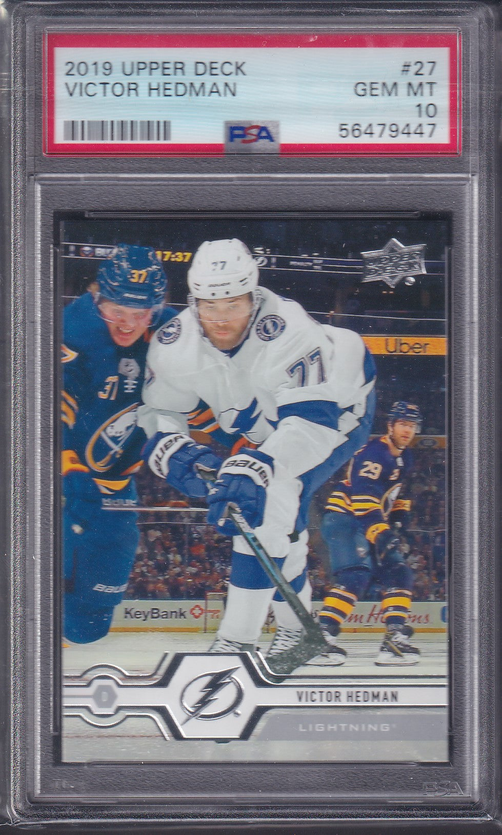 VICTOR HEDMAN, 2019 Upper Deck #27, PSA 10