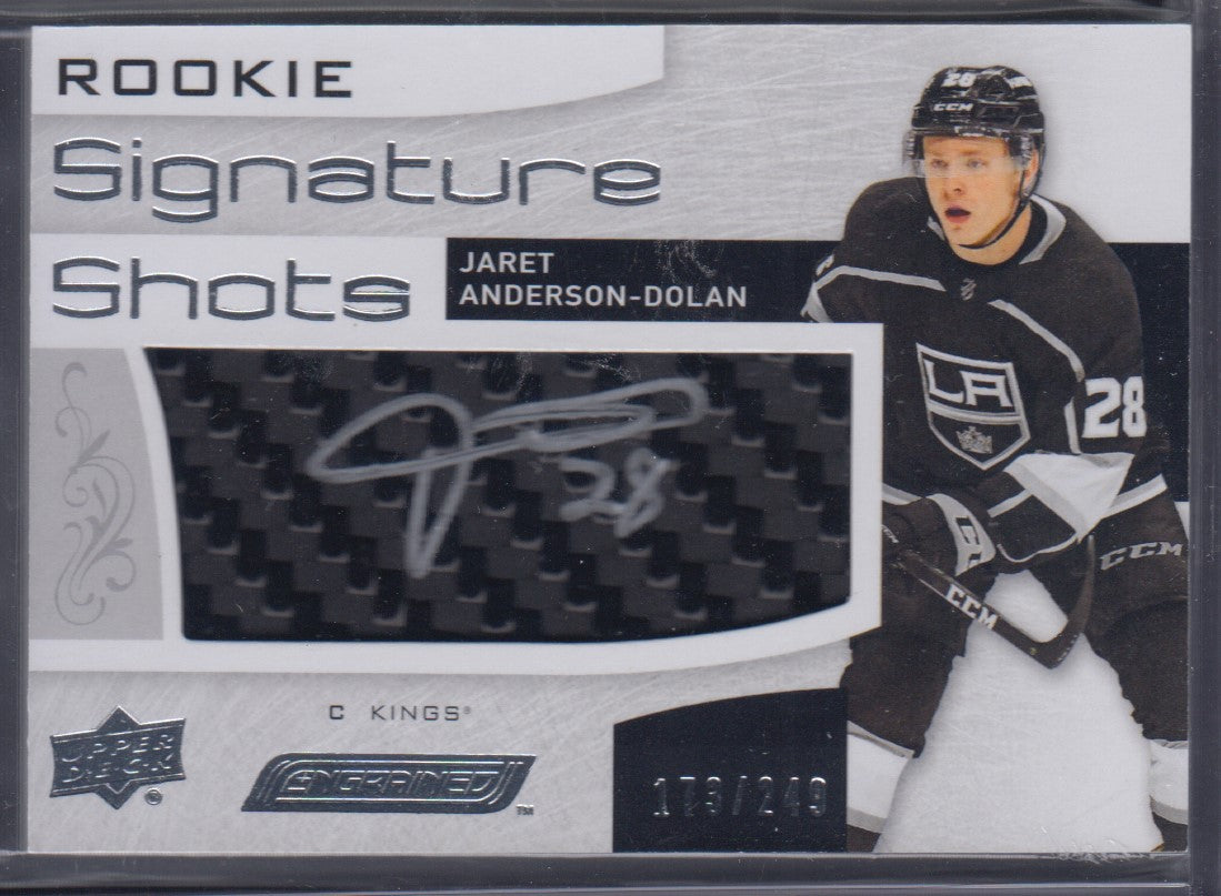 JARET ANDERSON-DOLAN, 2018 Rookie Signature Shots Auto #RSS-JD, /249