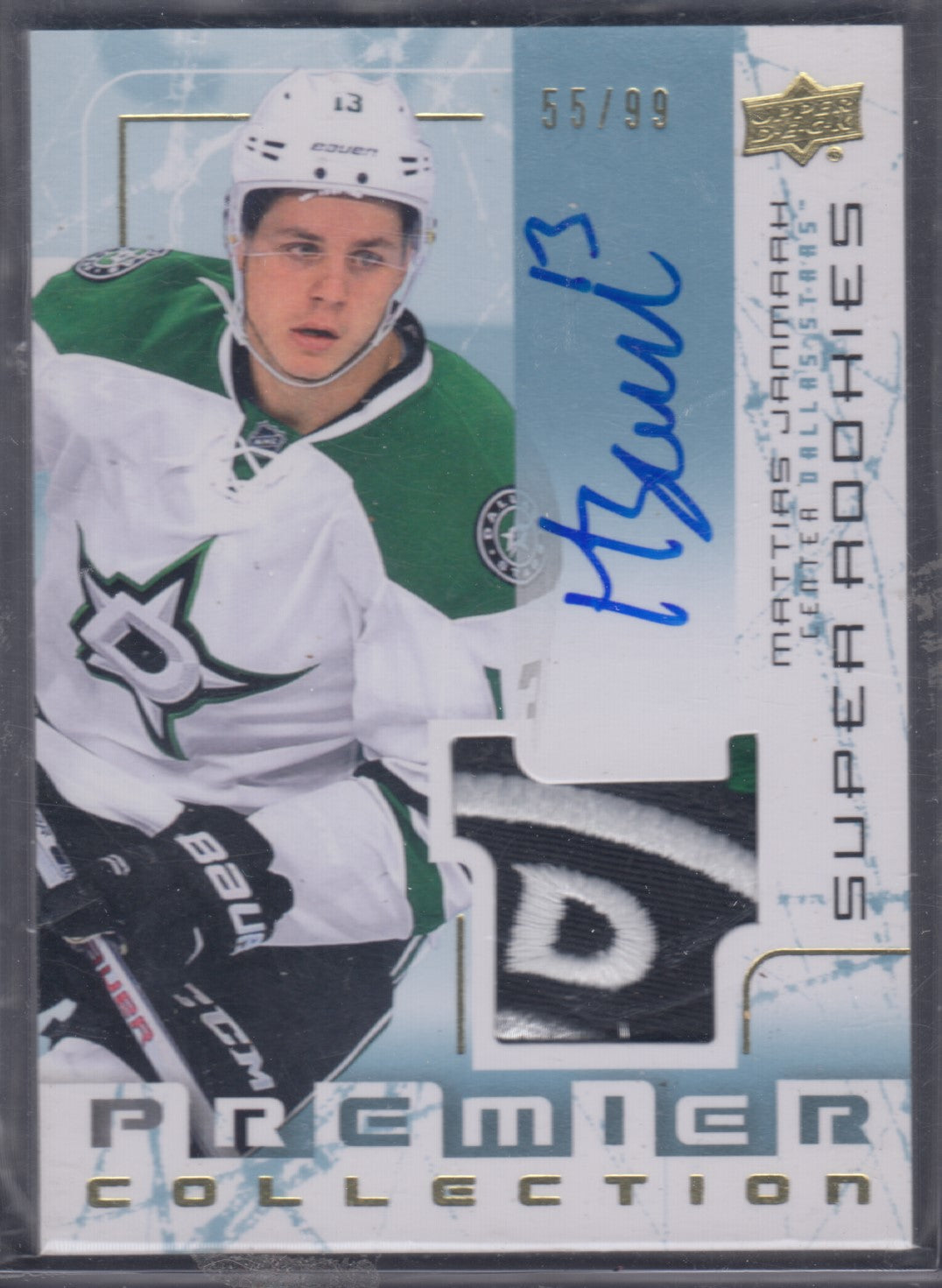 MATTIAS JANMARK, 2015 Premier Collection Super Rookies Auto/Patch, #SRR-MJ, /99