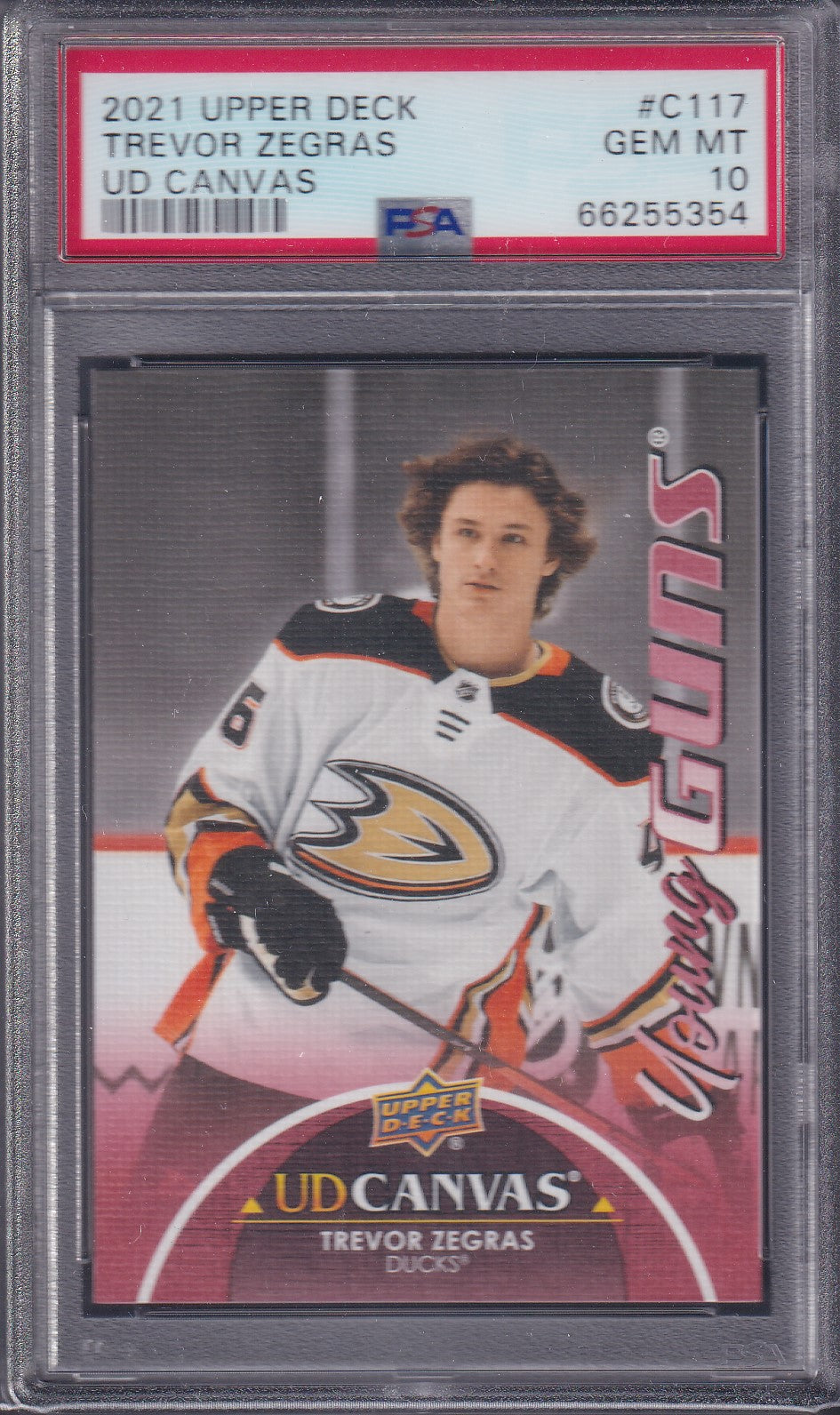 TREVOR ZEGRAS - 2021 Upper Deck Young Guns Canvas #C117, PSA 10