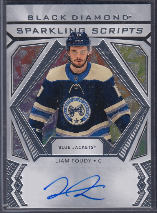 LIAM FOUDY, 2020 Black Diamond Sparkling Scripts Auto, #RSC-LF