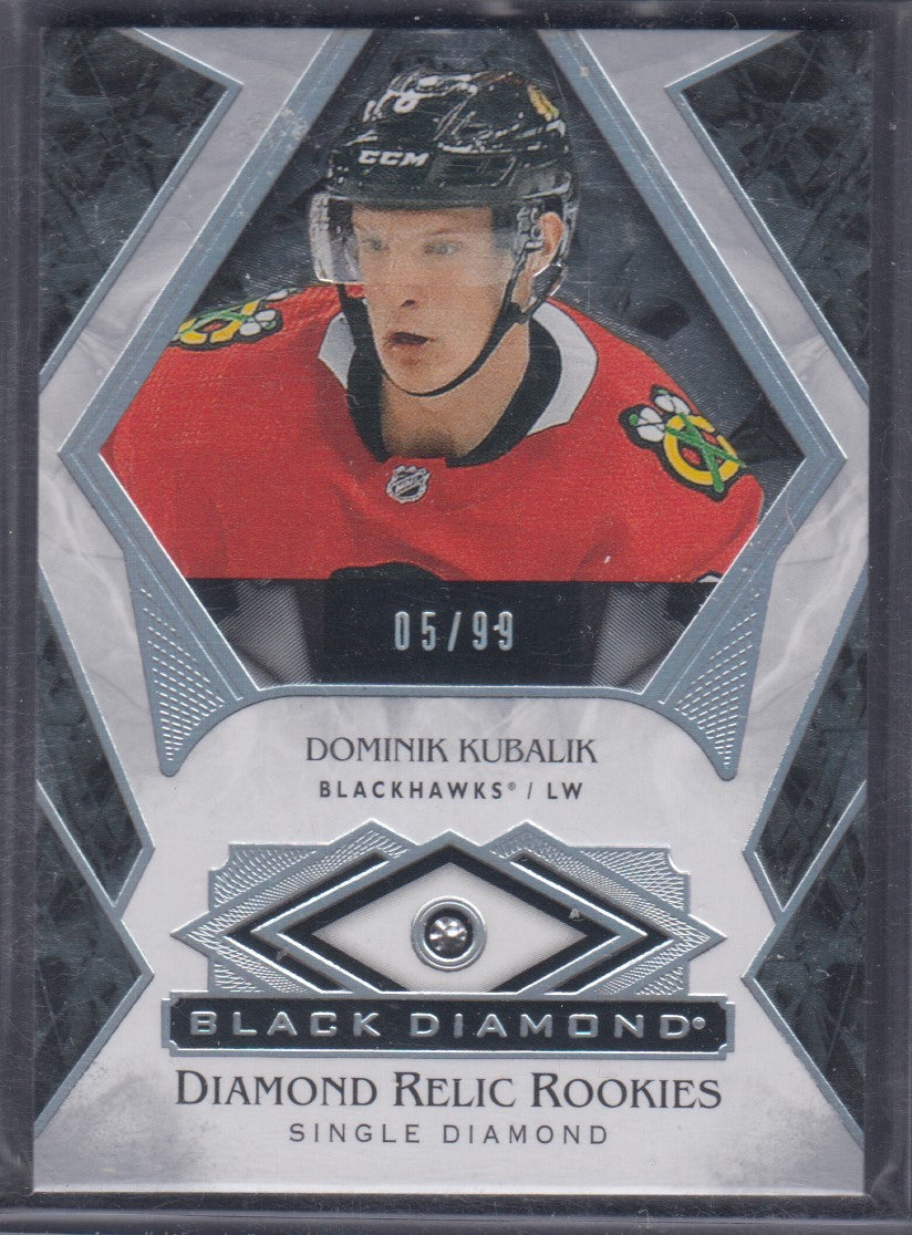 DOMINIK KUBALIK, 2019 Black Diamond Diamond Relic Rookies, #BDR-DK, /99
