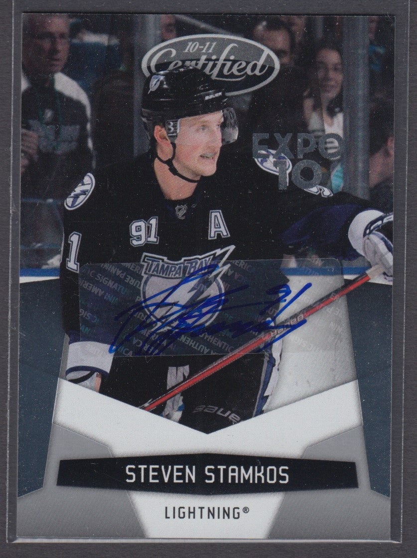 STEVEN STAMKOS, 2010 Panini Certified Expo 10 #130 Auto, ONLY 3/4