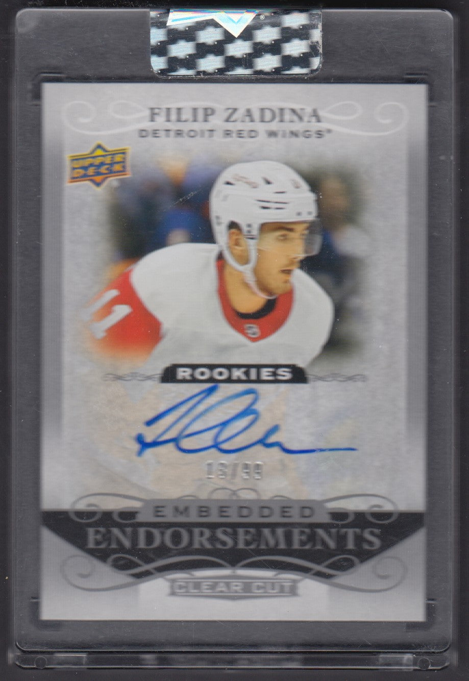 FILIP ZADINA, 2019 Embedded Endorsements Clear Cut Auto, #EE-FZ, /99