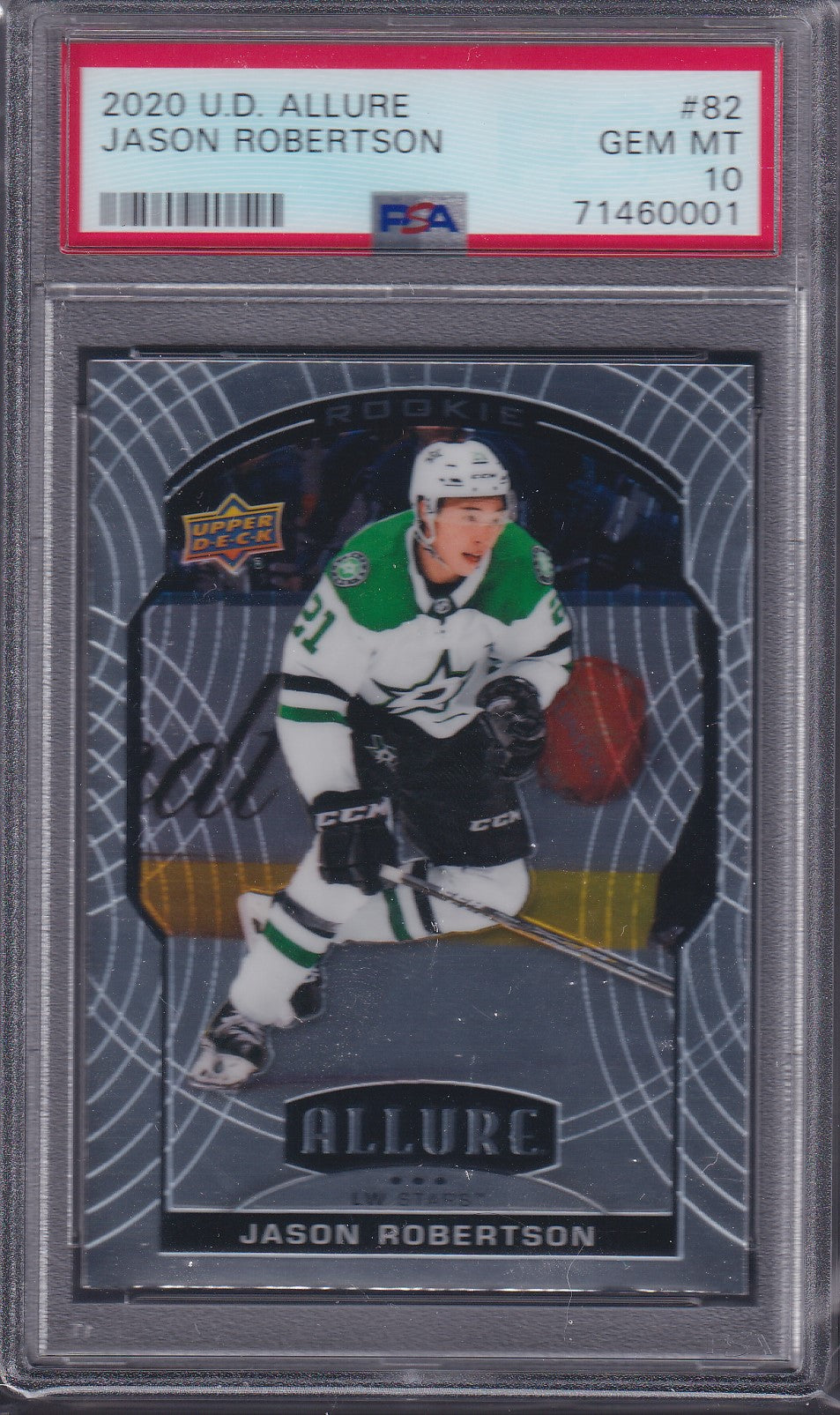 JASON ROBERTSON - 2020 Upper Deck Allure #82, PSA 10