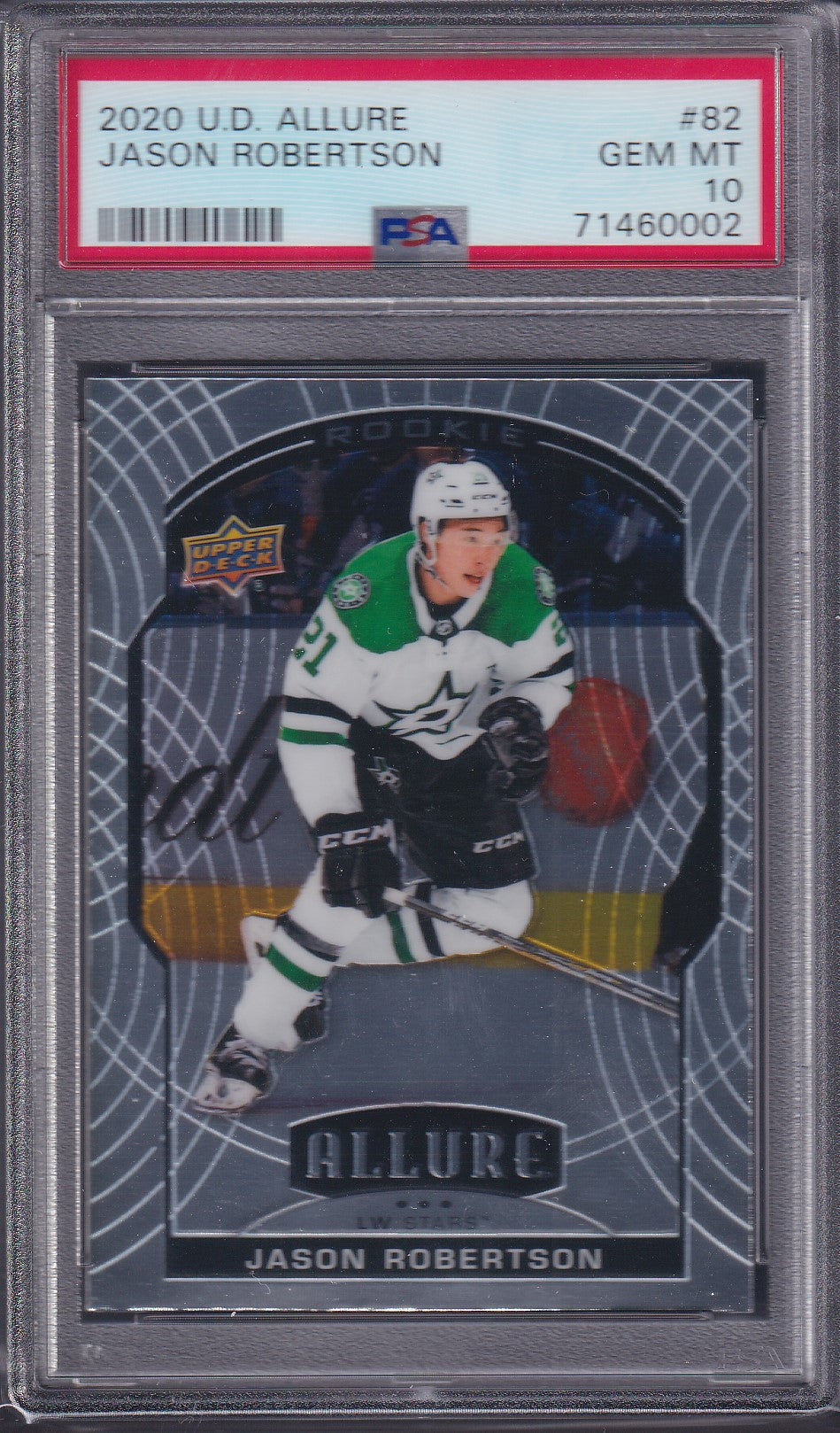 JASON ROBERTSON - 2020 Upper Deck Allure #82, PSA 10